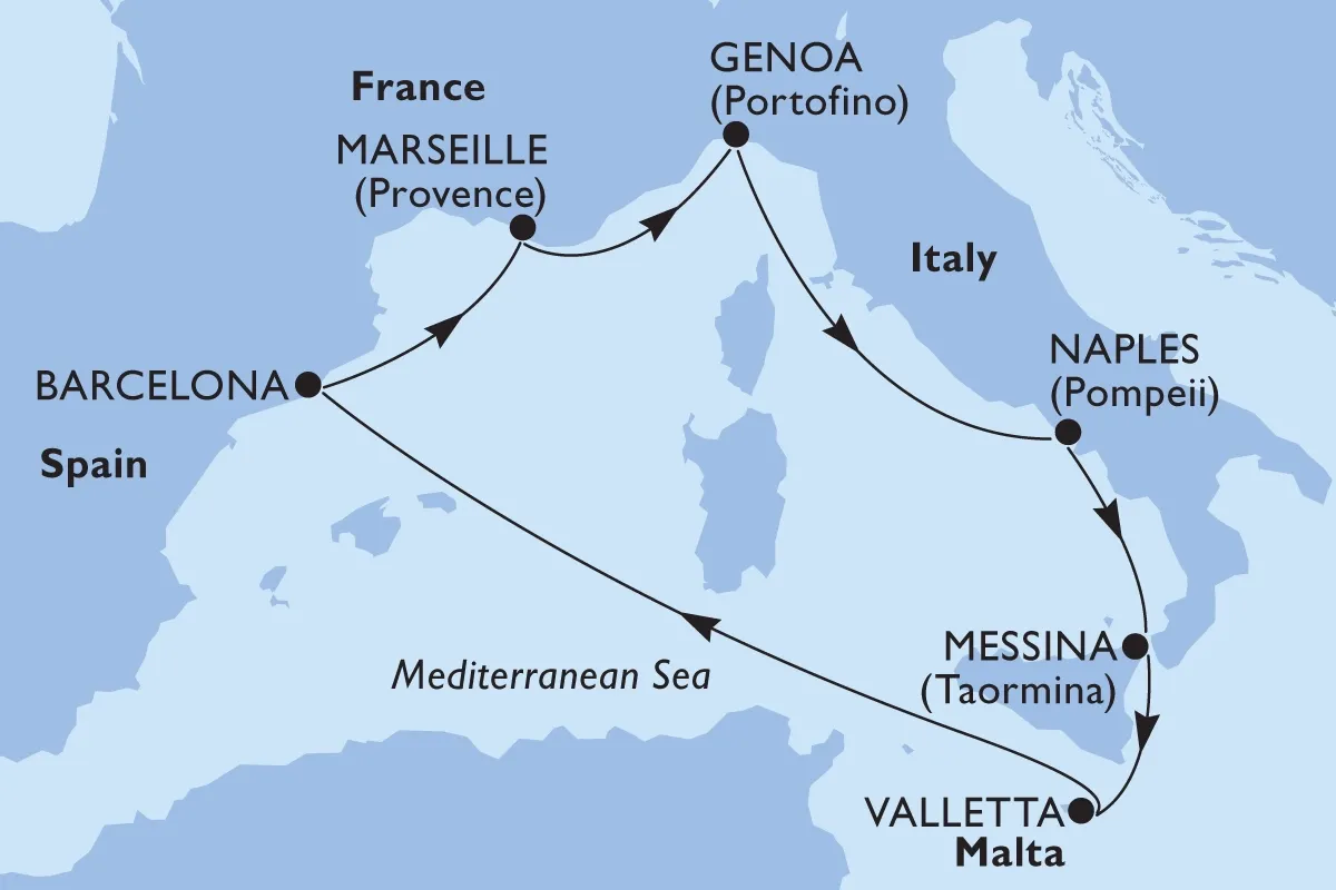 Krstarenje Zapadnim Mediteranom